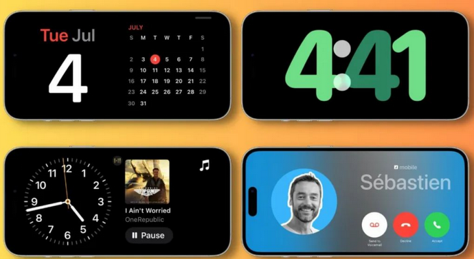 金台苹果手机维修分享iOS17横屏充电待机显示有什么好处 