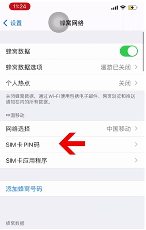 金台苹果14维修网分享如何给iPhone14的SIM卡设置密码 